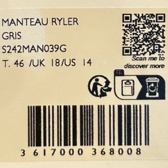 SEZANE 
Ryler Jacket (Grey Wool) - Picture 4 of 13